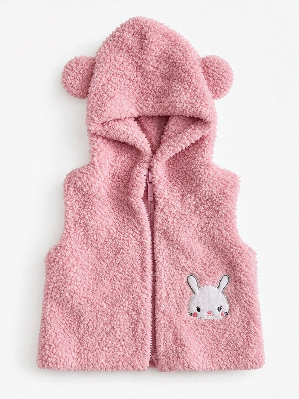 Pink Hooded Vest